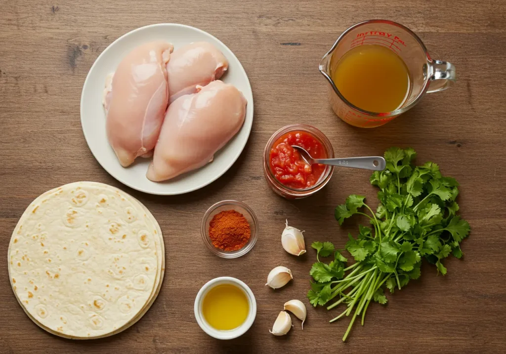 Ingredients Instant Pot Chicken Tacos