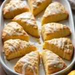 Lemon Scones Easy Recipe & Lemon Glaze