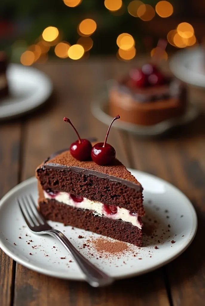 Serving Suggestions for Chocolate Cherry Cake