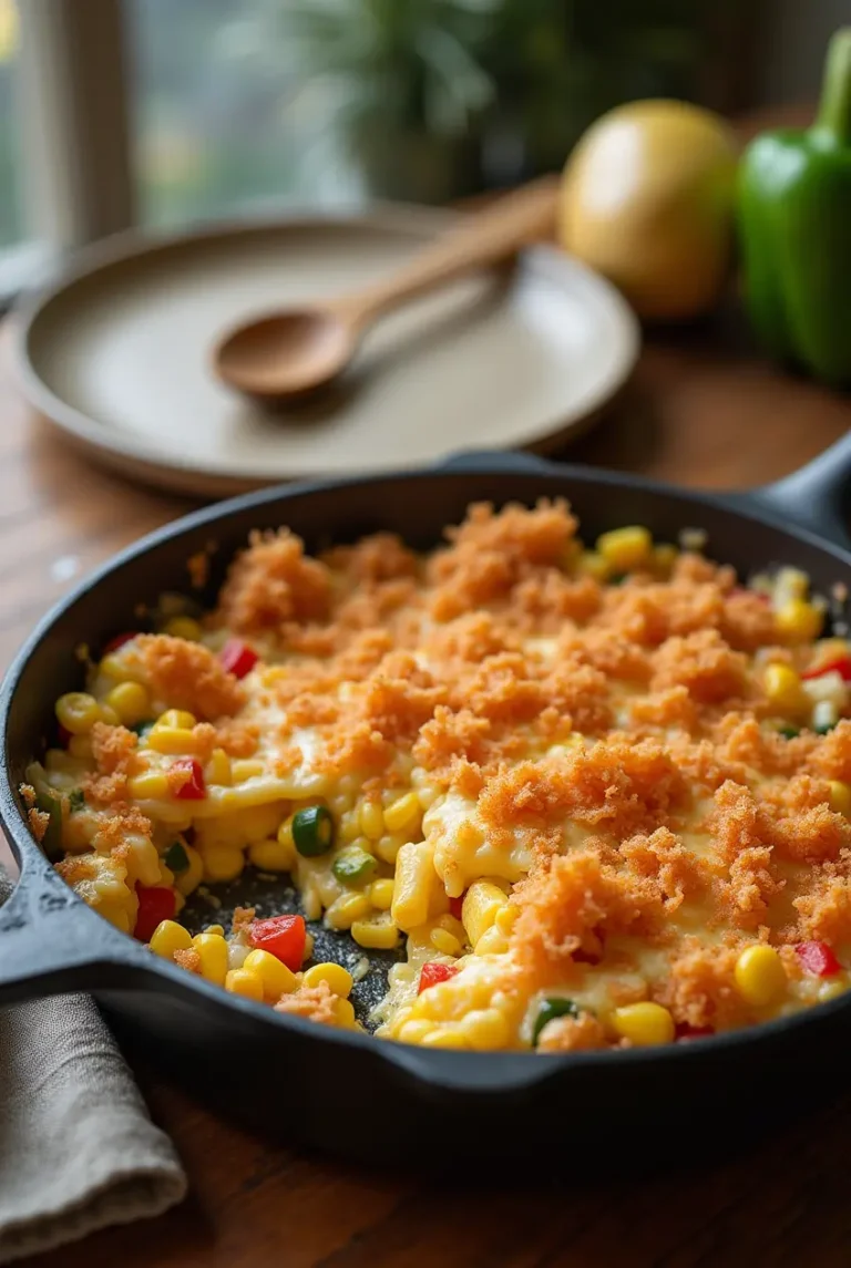 Mexican Corn Casserole Easy & Cheesy