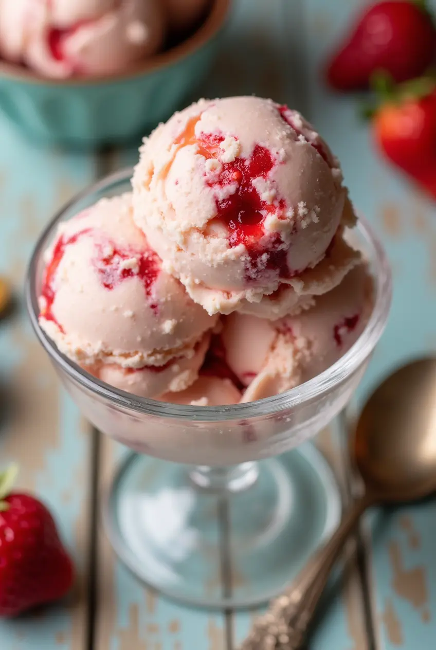strawberry cheesecake ice cream recipe
