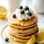 fluffy lemon pancakes slightly golden brown